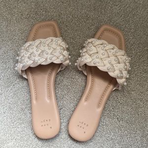A new day pearl sandals